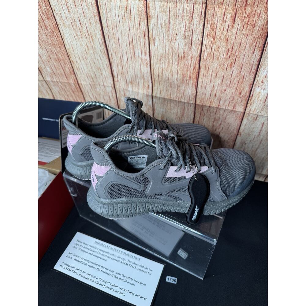 Reebok Womens Flexagon 3.0 Work Gray Safety Shoes Size 9W (5163385) - Picture 13 of 16
